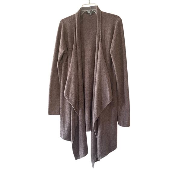 BAREFOOT DREAMS Bamboo Chic Lite Women's Size L/XL Brown Open Hi-Low Cardigan - Picture 8 of 8